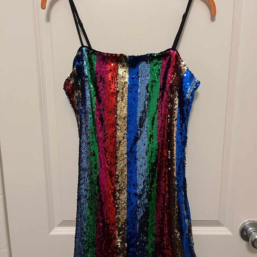 BNWT Forever 21 Colorful Sequin Party Dress
